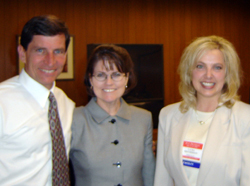Laura Brotherson with Scott and Angelle Anderson