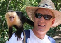 Scott with monkey