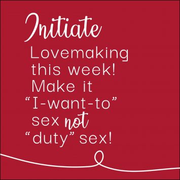 Sexy Challenge — “Initiate Sex” | StrengtheningMarriage.com